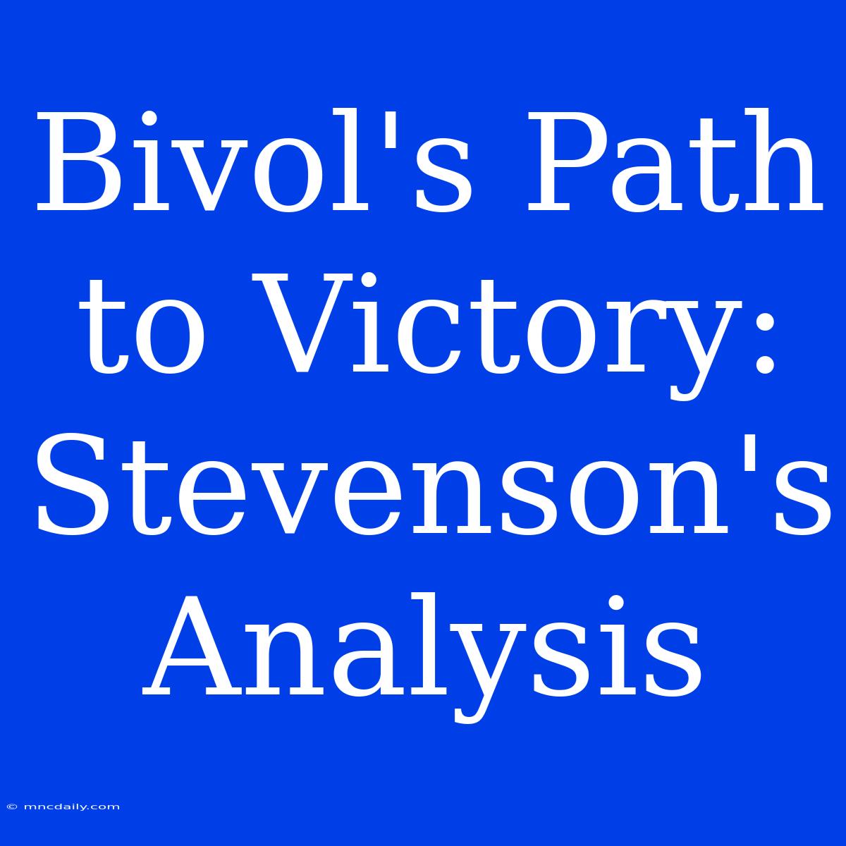 Bivol's Path To Victory: Stevenson's Analysis