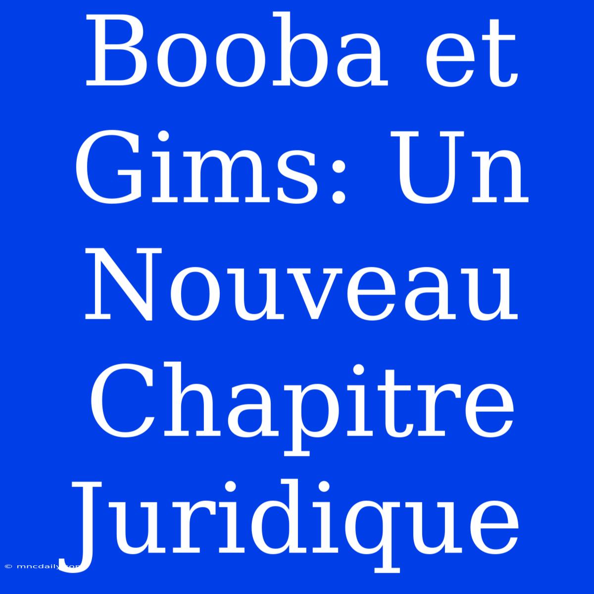 Booba Et Gims: Un Nouveau Chapitre Juridique