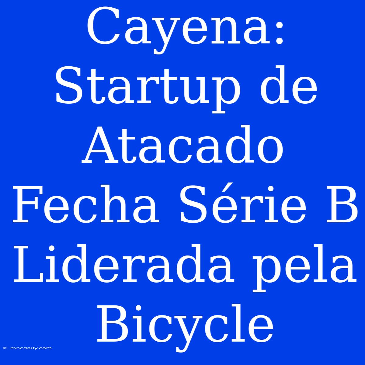 Cayena: Startup De Atacado Fecha Série B Liderada Pela Bicycle