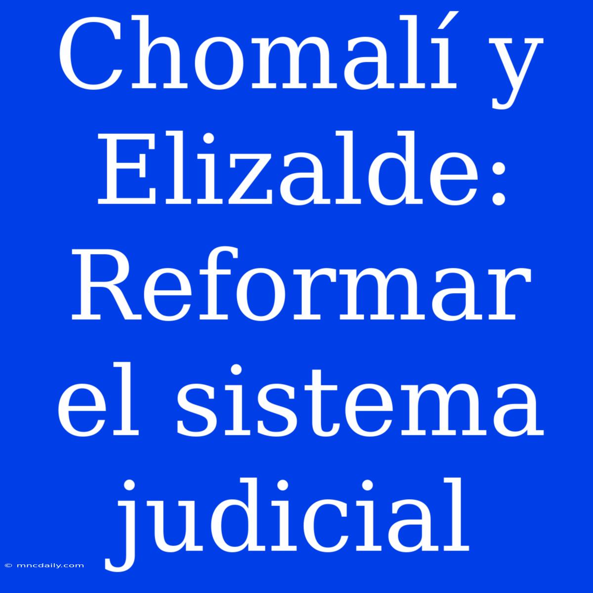 Chomalí Y Elizalde: Reformar El Sistema Judicial