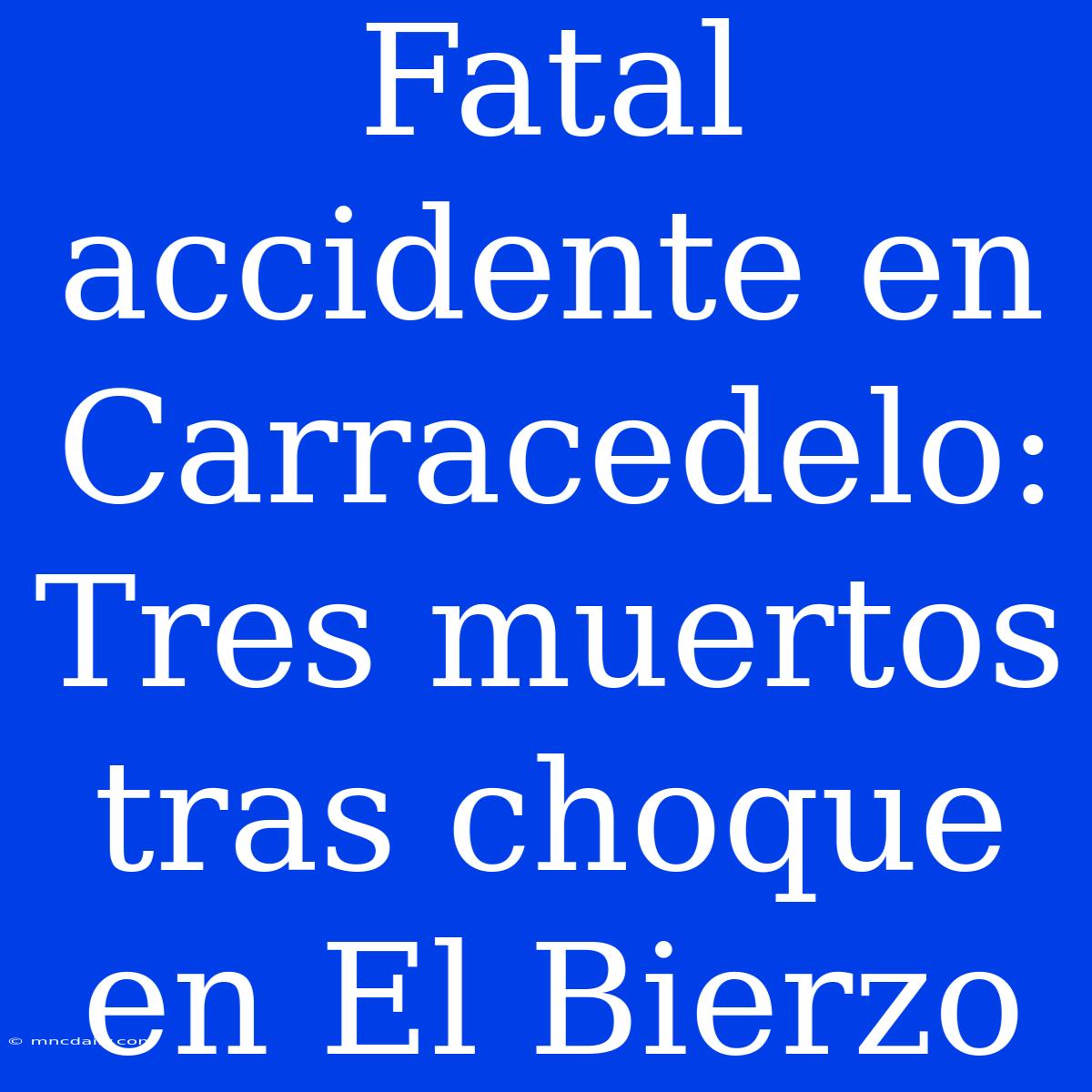 Fatal Accidente En Carracedelo: Tres Muertos Tras Choque En El Bierzo