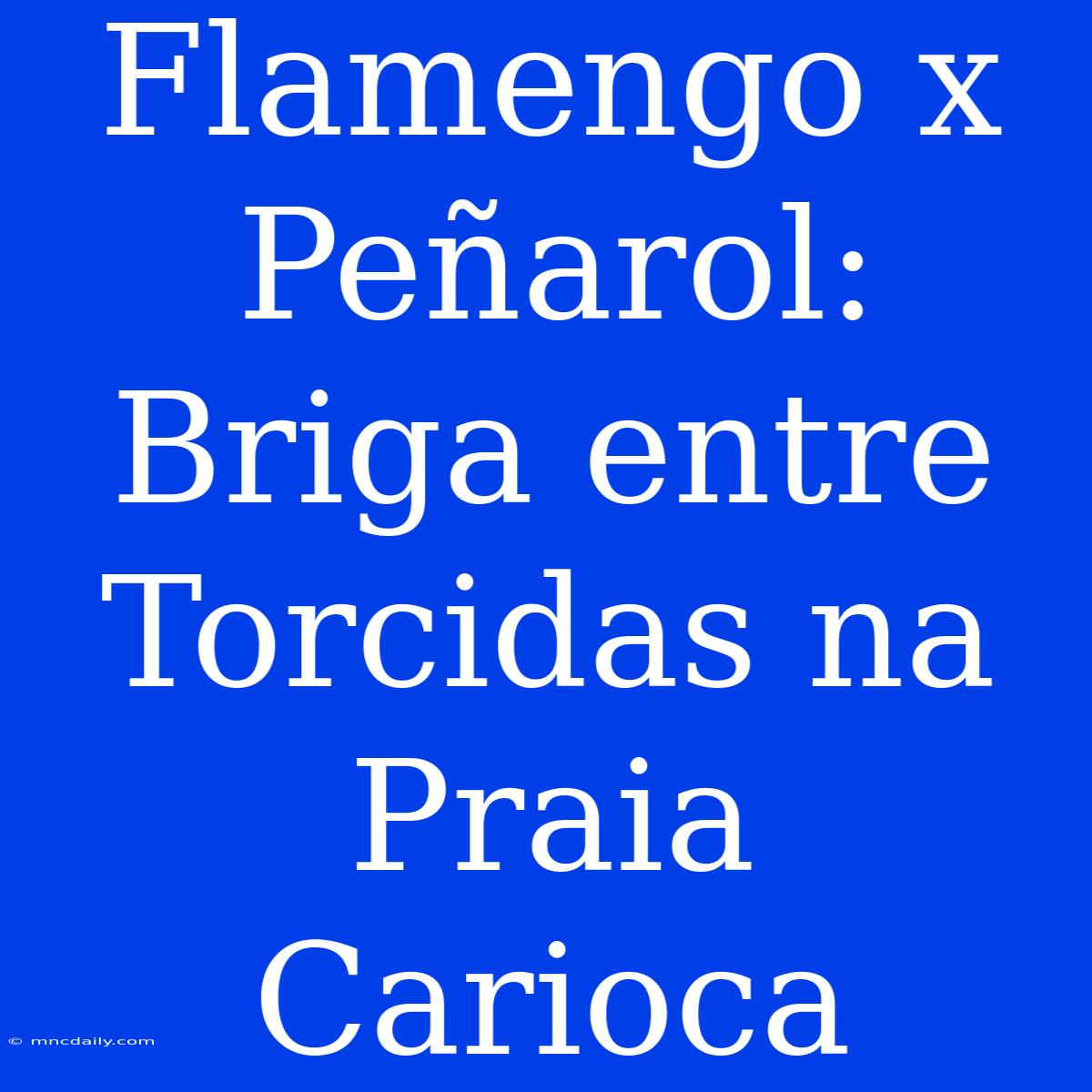 Flamengo X Peñarol: Briga Entre Torcidas Na Praia Carioca