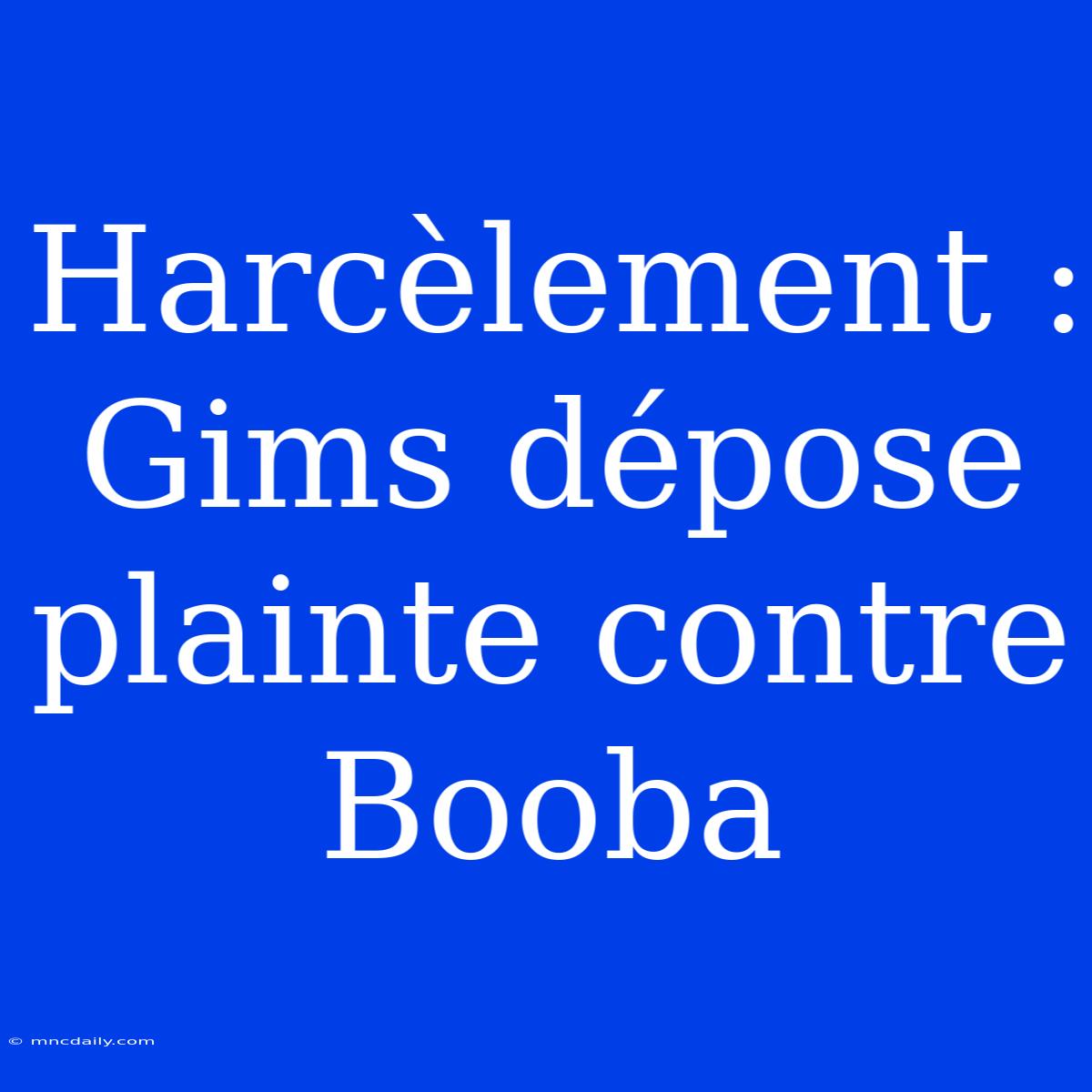 Harcèlement : Gims Dépose Plainte Contre Booba