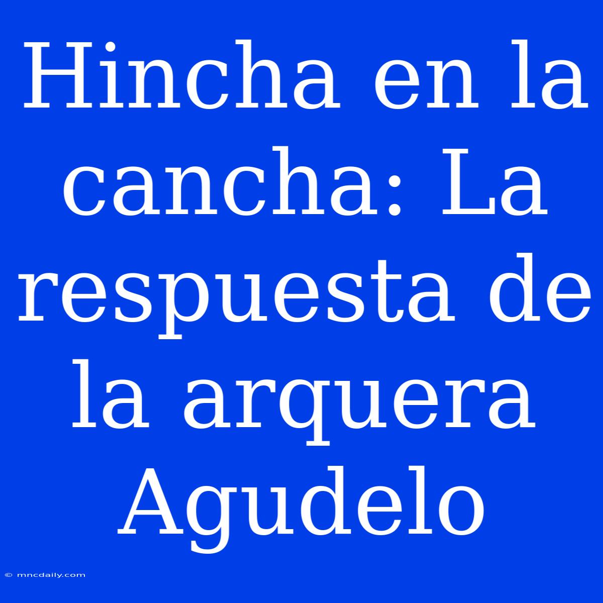 Hincha En La Cancha: La Respuesta De La Arquera Agudelo