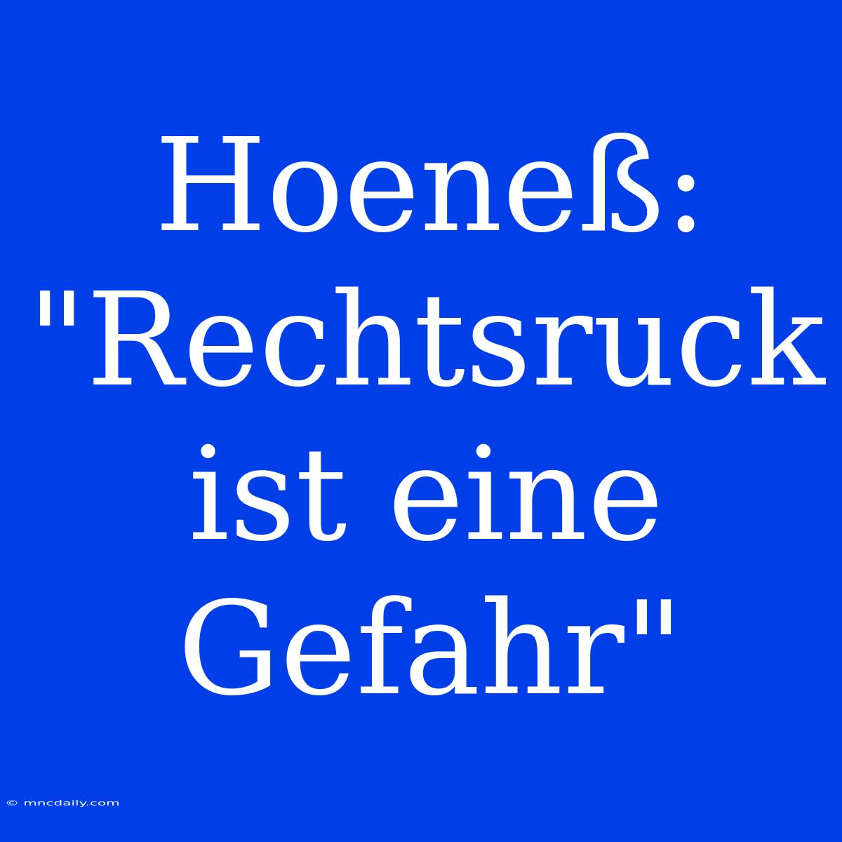 Hoeneß: 