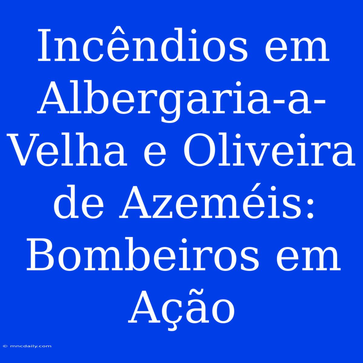 Incêndios Em Albergaria-a-Velha E Oliveira De Azeméis: Bombeiros Em Ação