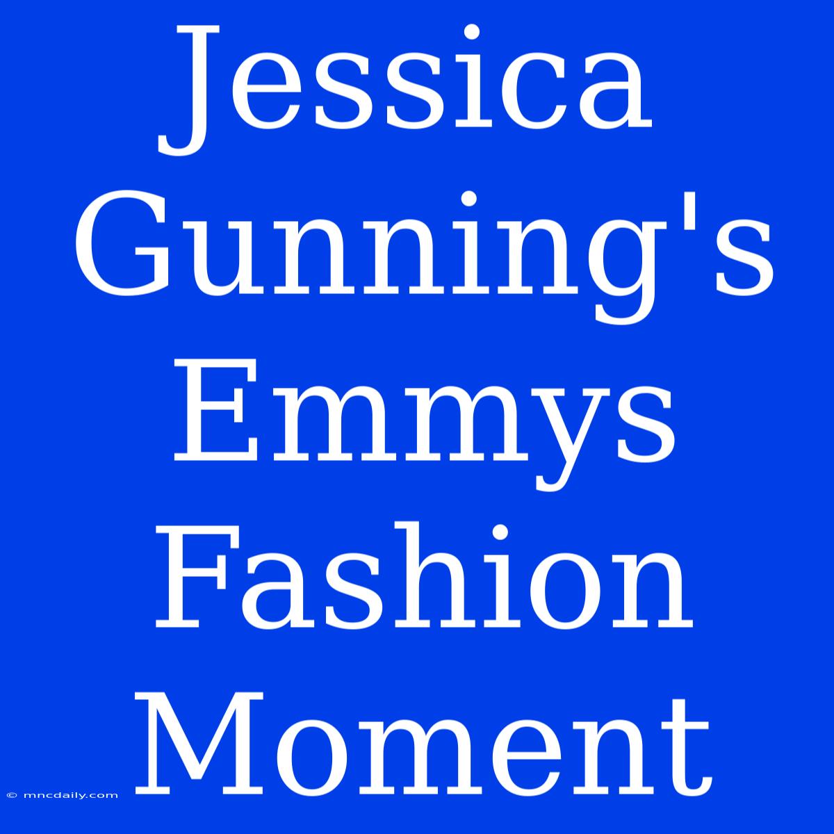 Jessica Gunning's Emmys Fashion Moment