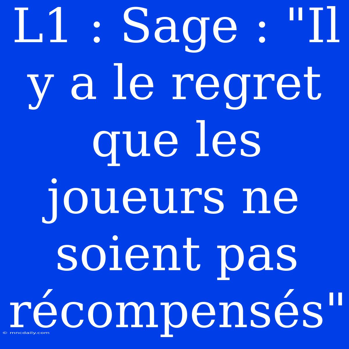 L1 : Sage : 