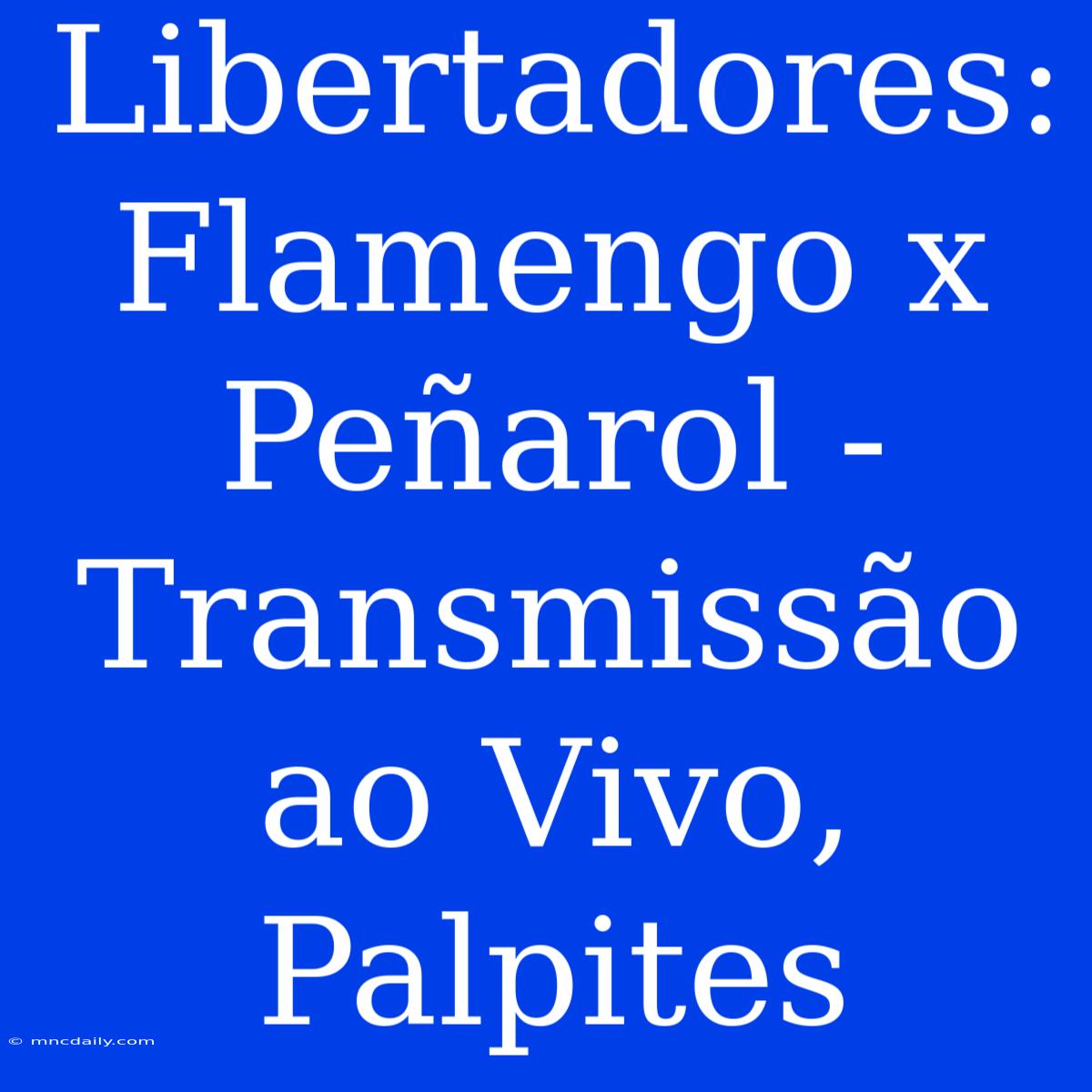 Libertadores: Flamengo X Peñarol - Transmissão Ao Vivo, Palpites