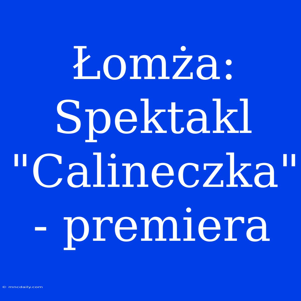 Łomża: Spektakl 