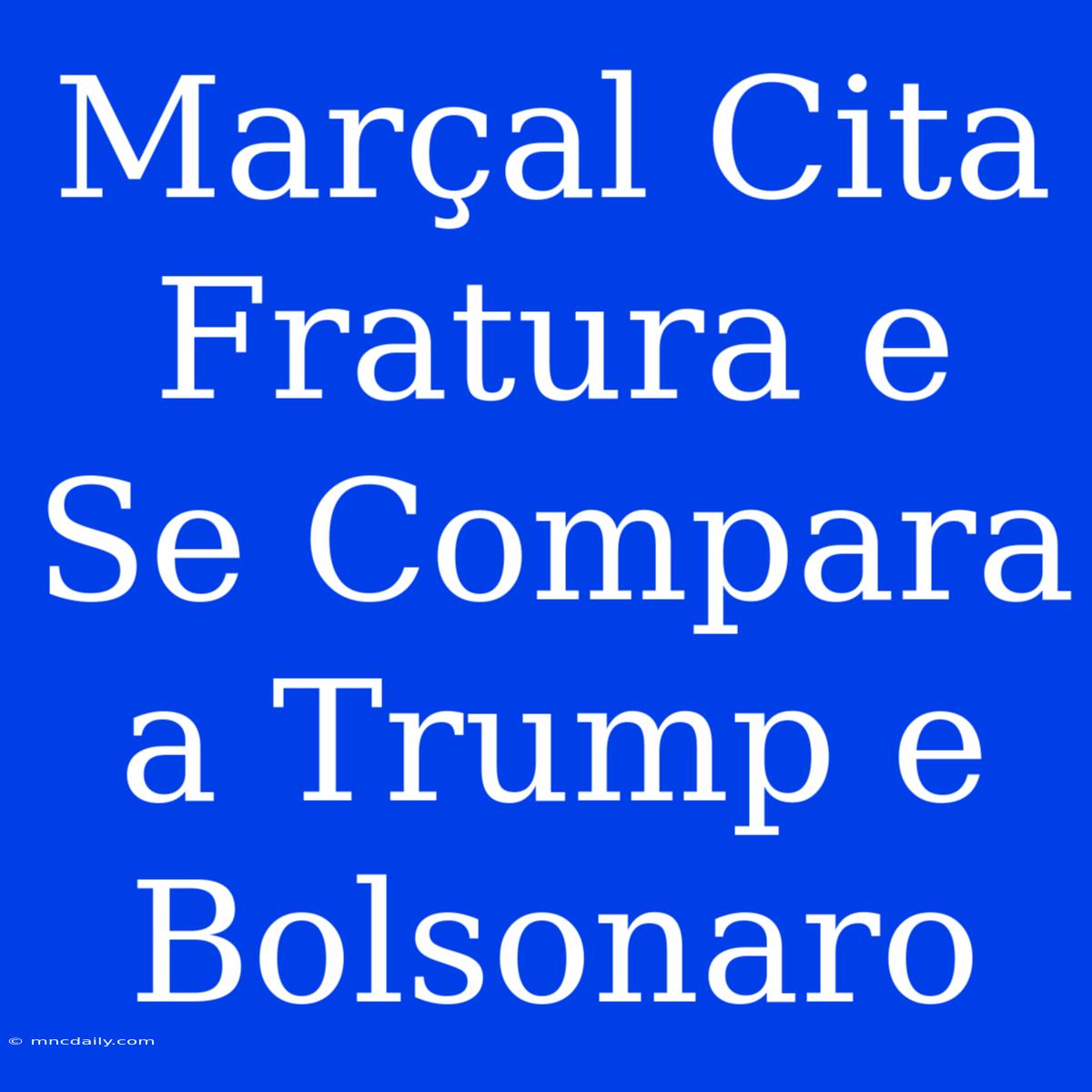 Marçal Cita Fratura E Se Compara A Trump E Bolsonaro