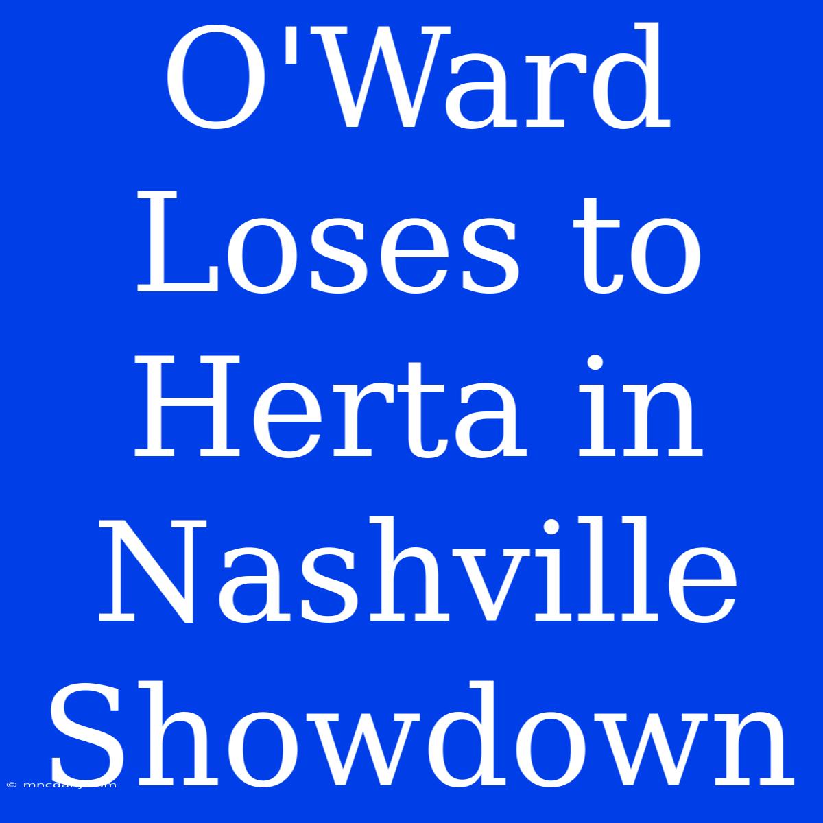 O'Ward Loses To Herta In Nashville Showdown