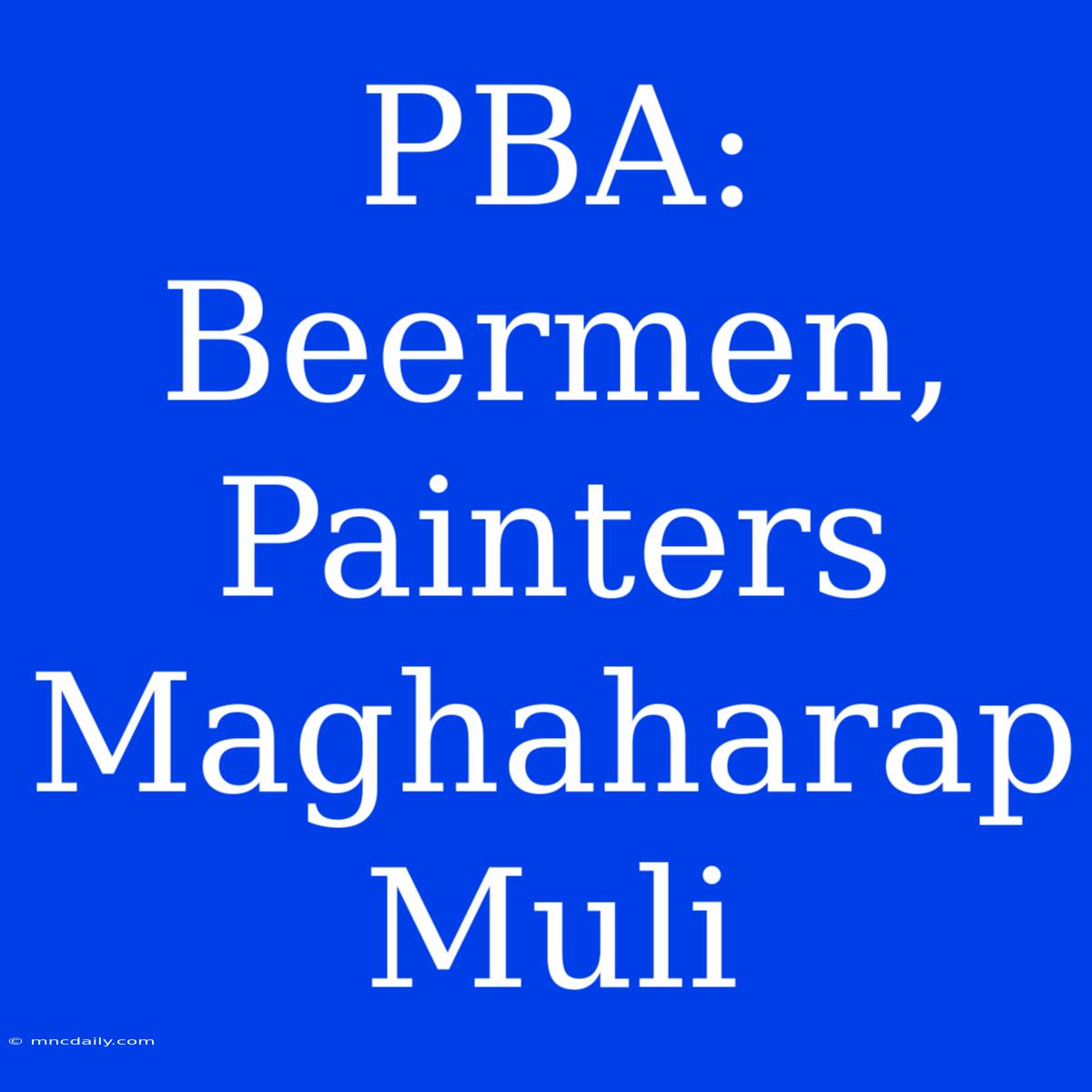 PBA: Beermen, Painters Maghaharap Muli