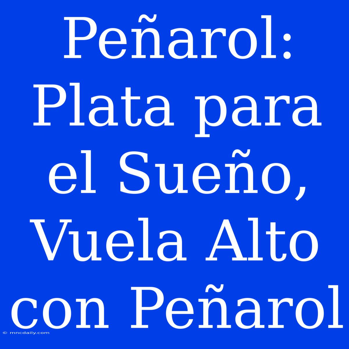 Peñarol: Plata Para El Sueño, Vuela Alto Con Peñarol 