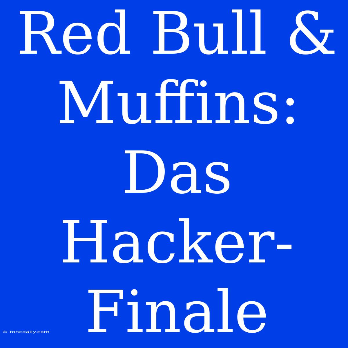 Red Bull & Muffins: Das Hacker-Finale