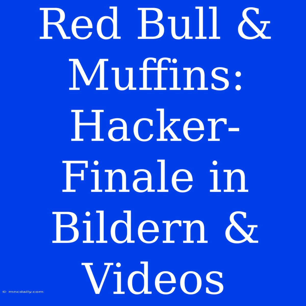 Red Bull & Muffins: Hacker-Finale In Bildern & Videos