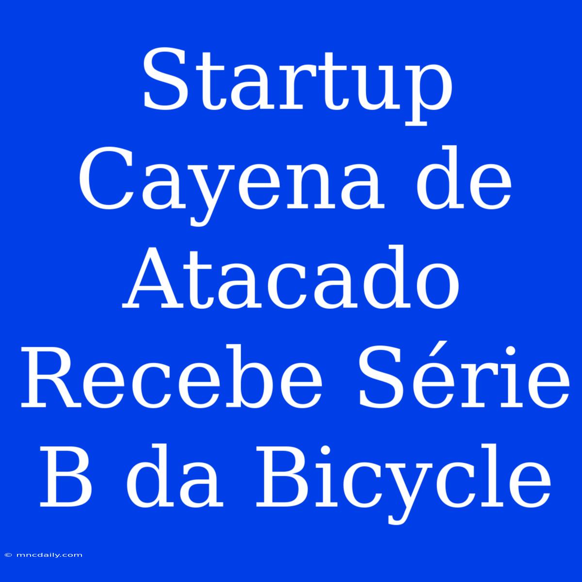 Startup Cayena De Atacado Recebe Série B Da Bicycle