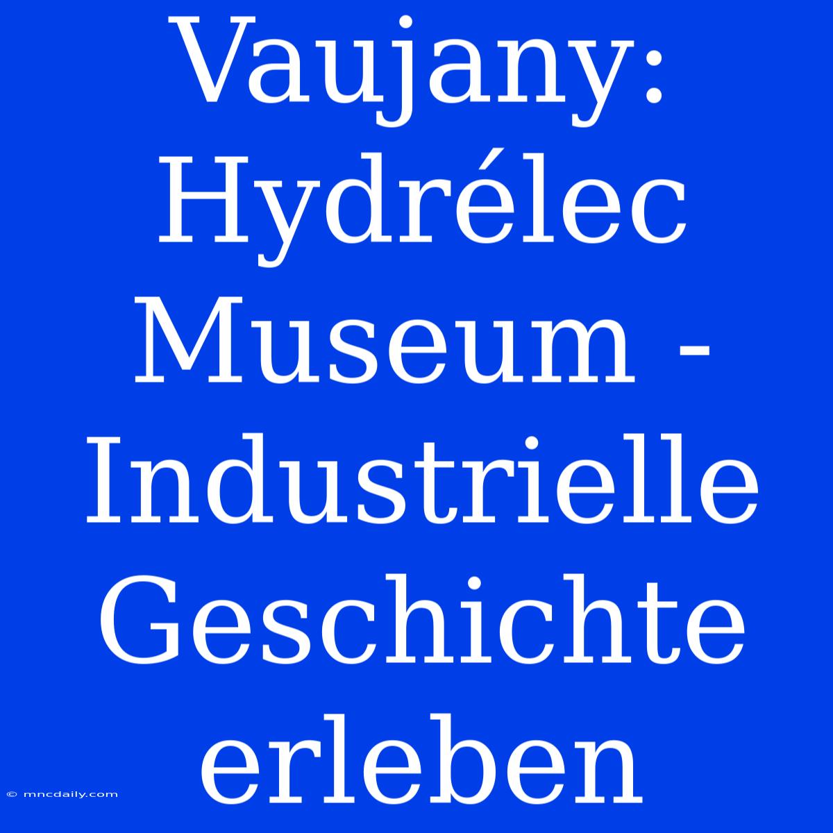 Vaujany: Hydrélec Museum - Industrielle Geschichte Erleben