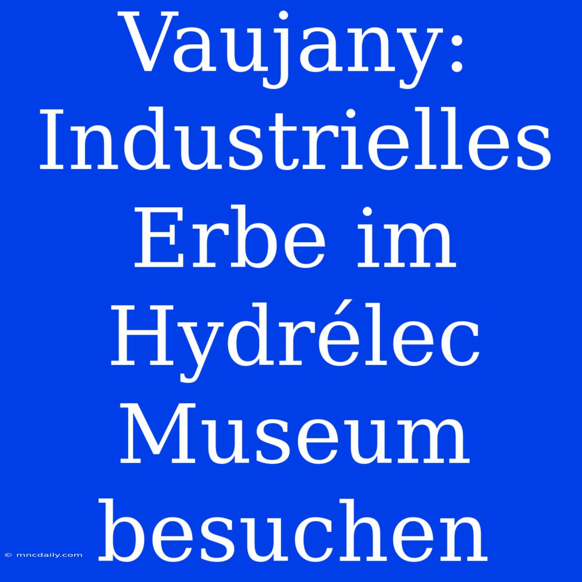 Vaujany: Industrielles Erbe Im Hydrélec Museum Besuchen