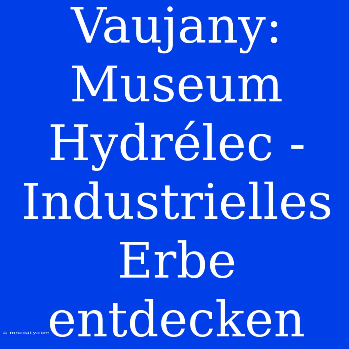 Vaujany: Museum Hydrélec - Industrielles Erbe Entdecken