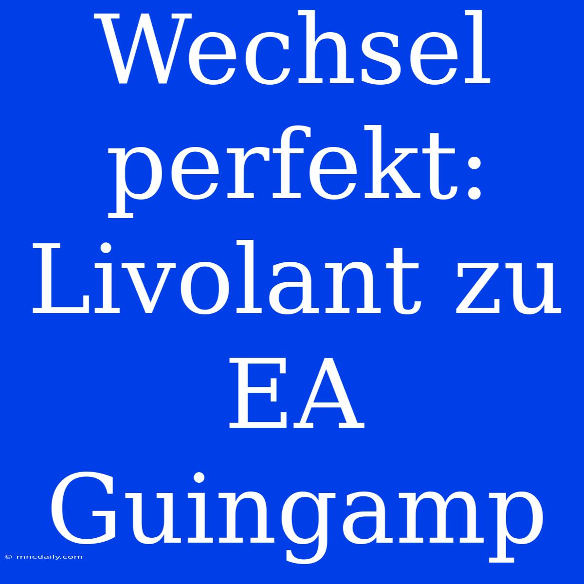 Wechsel Perfekt: Livolant Zu EA Guingamp