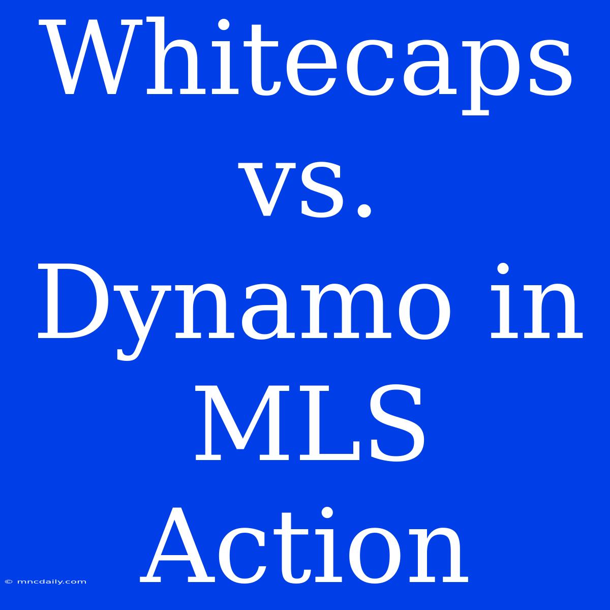 Whitecaps Vs. Dynamo In MLS Action