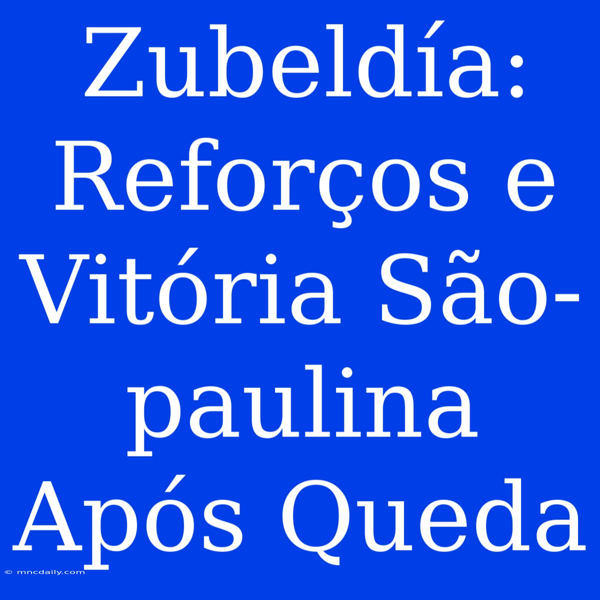 Zubeldía: Reforços E Vitória São-paulina Após Queda